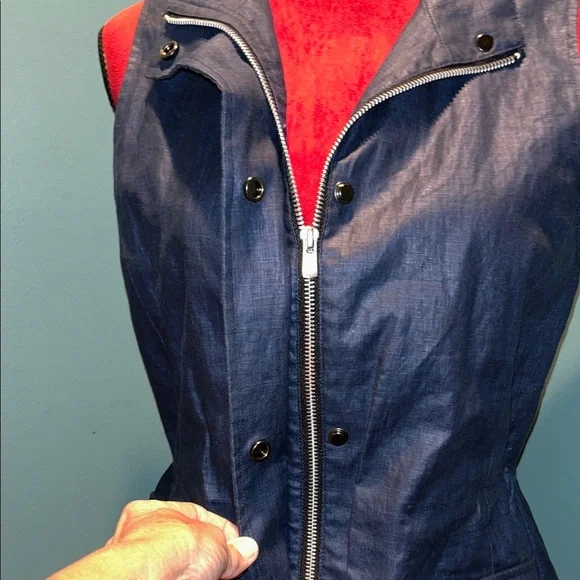 Peter Millar Women's Sleeveless Navy Jacket Size Small - Picture 8 of 13